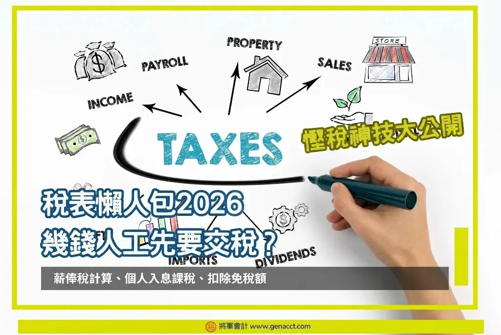 幾錢人工先要交税？薪俸稅計算、個人入息課稅、扣除免稅額懶人包2026