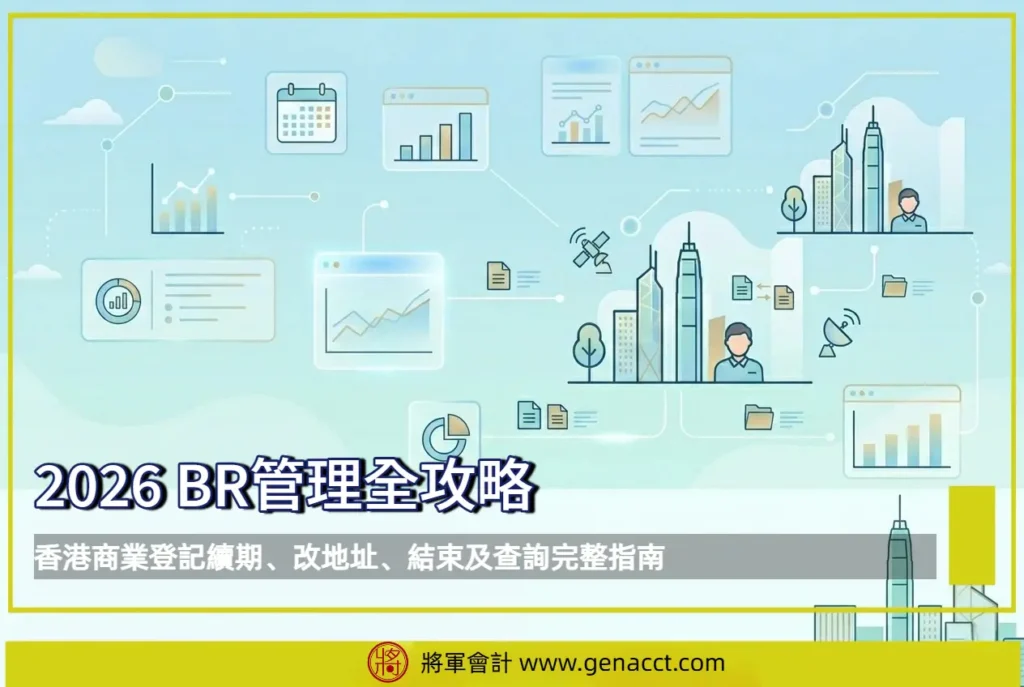 香港商業登記續期、改地址、結束及查詢完整指南2026 BR管理全攻略