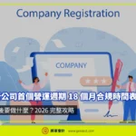 香港新公司首個營運週期 18 個月合規攻略（2026 完整攻略）示意圖